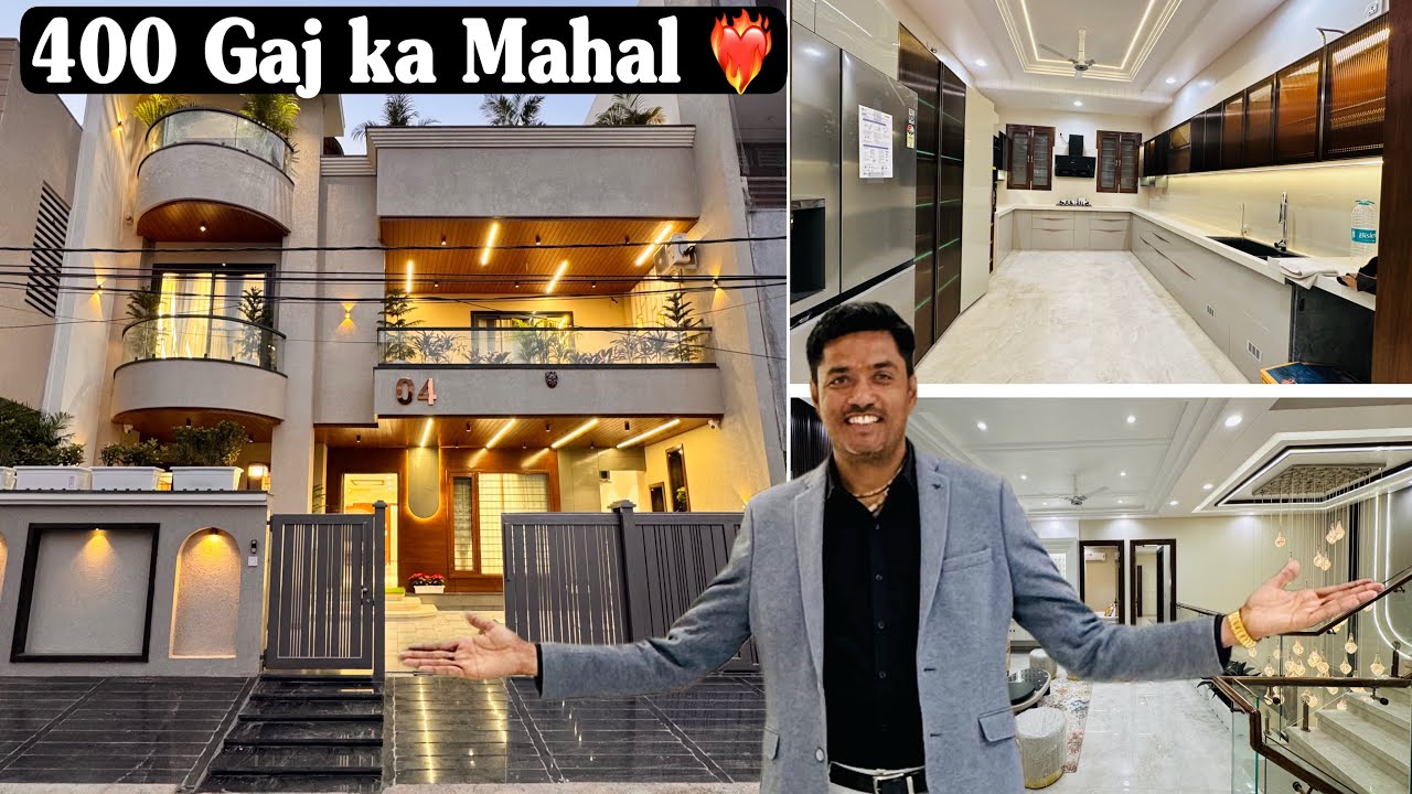 400 Gaj ki luxury kothi ❤️‍🔥 5 STAR furniture 😊