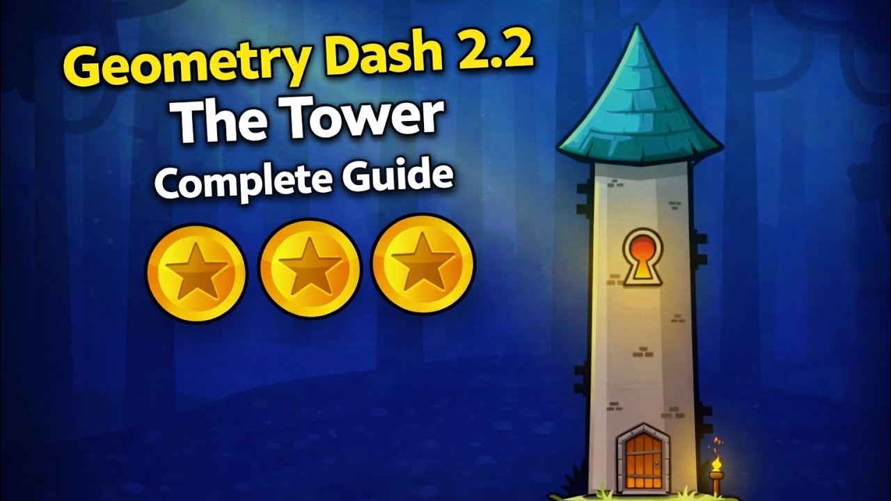 "The Tower" All Secrets & Complete Guide in Geometry Dash 2.2 - YouTube