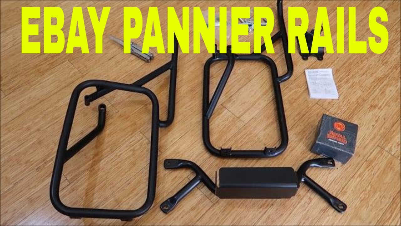 Genuine Royal Enfield Himalayan Pannier Rails With Trafficator Wiring – 18mm Tube – Black
