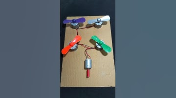 Run One Multiple DC Motor With One Dynamo Motor _ DC Motor #dcmotor #shorts #tech #youtubeshorts