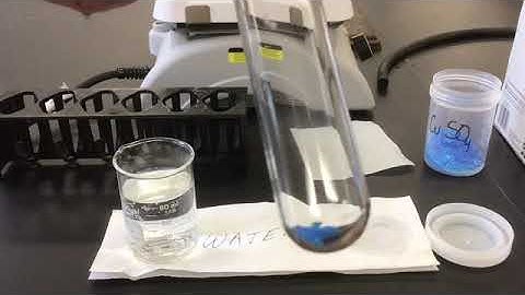 Dissolving CuSO4