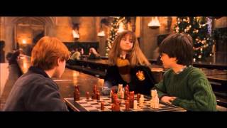 Harry, Ron and Hermione say Happy Christmas