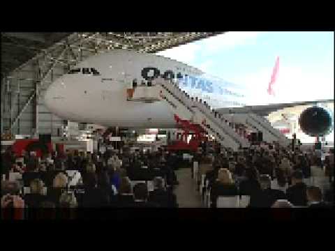 Nancy Bird Walton's A380 on Seven News