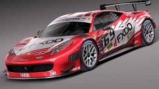3D Model Ferrari 458 GT3 Race Car 2014 at 3DExport.com