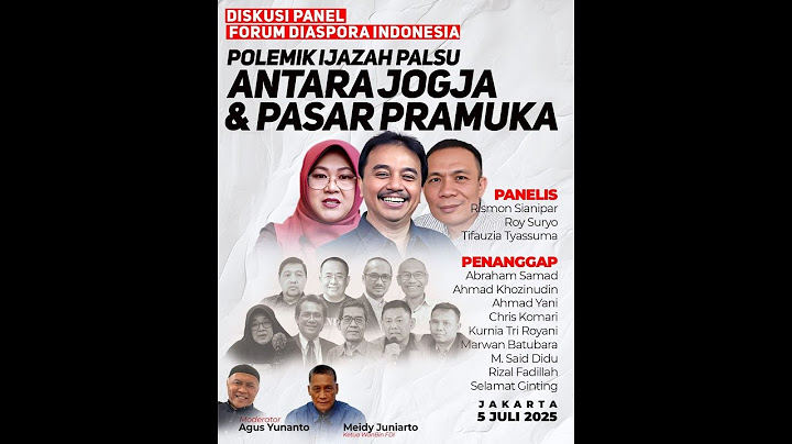 🔴LIVE‼️DISKUSI PANEL DIASPORA IJAZAH PALSU ANTARA JOGJA DAN PASAR PRAMUKA