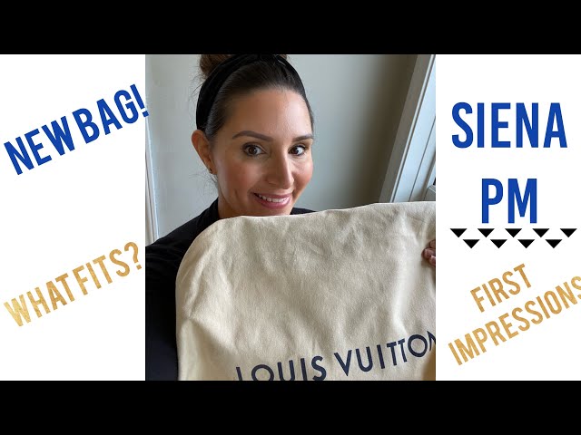 what's in my bag! louis vuitton siena pm 🖤 