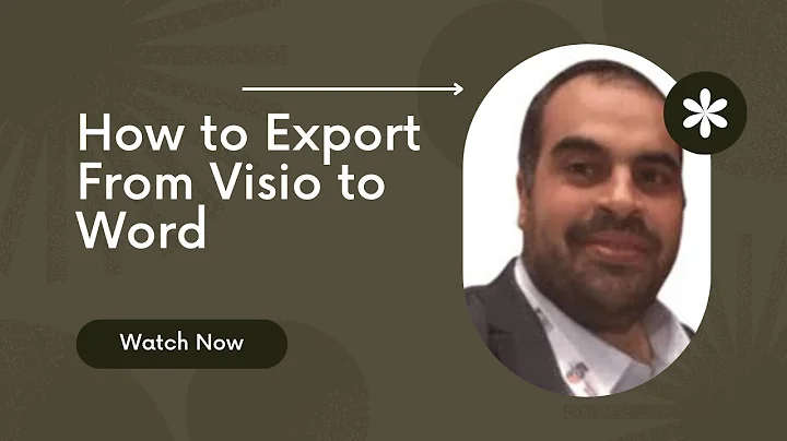 How to Export From Visio  to Word