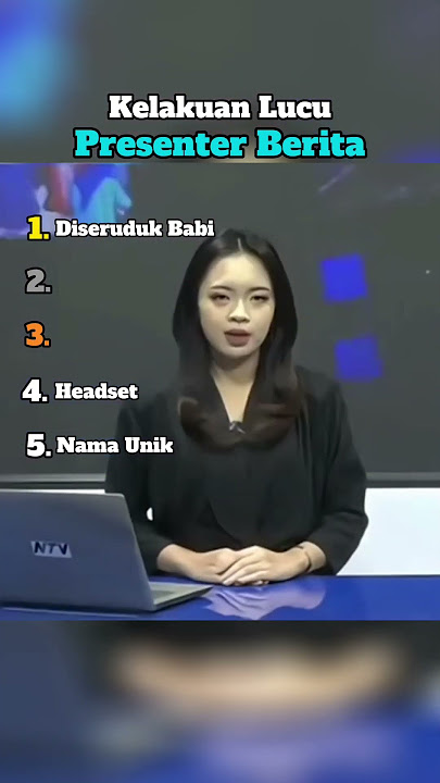 Kelakuan Lucu Presenter Berita Bikin Ngakak