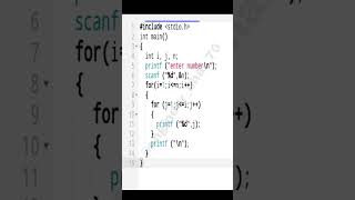 How to write 1 12 123....in C language..... plz subscribe my channel..