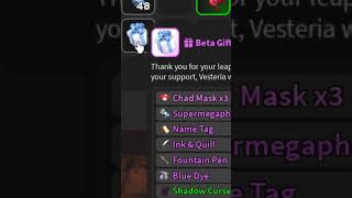 BETA GIFT IS HERE!!! LET'S GO!! #vesteria #roblox #gaming #fyp Content