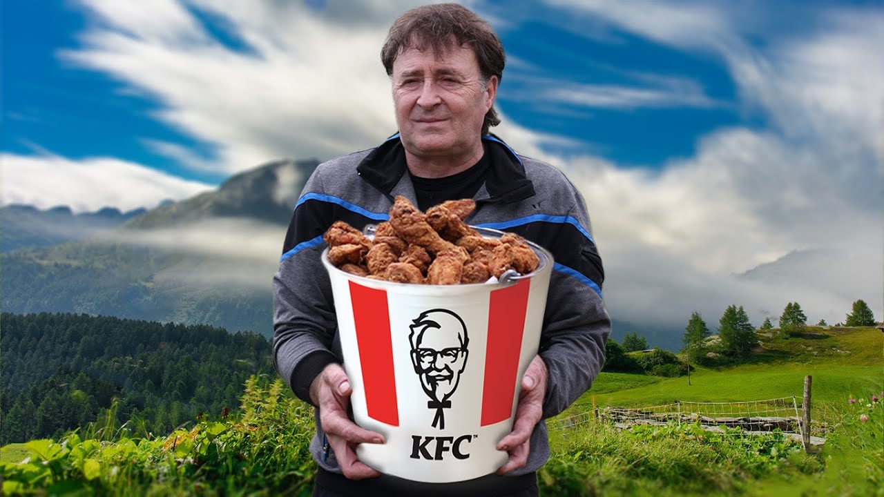 My KFC Menu | Crispy Fried Chicken with Fries | DIY project with an Old Washing Machine Drum