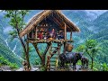 Real Nepali Mountain Village Life During the Rain | Most peaceful  &amp; Relaxing Rural Life