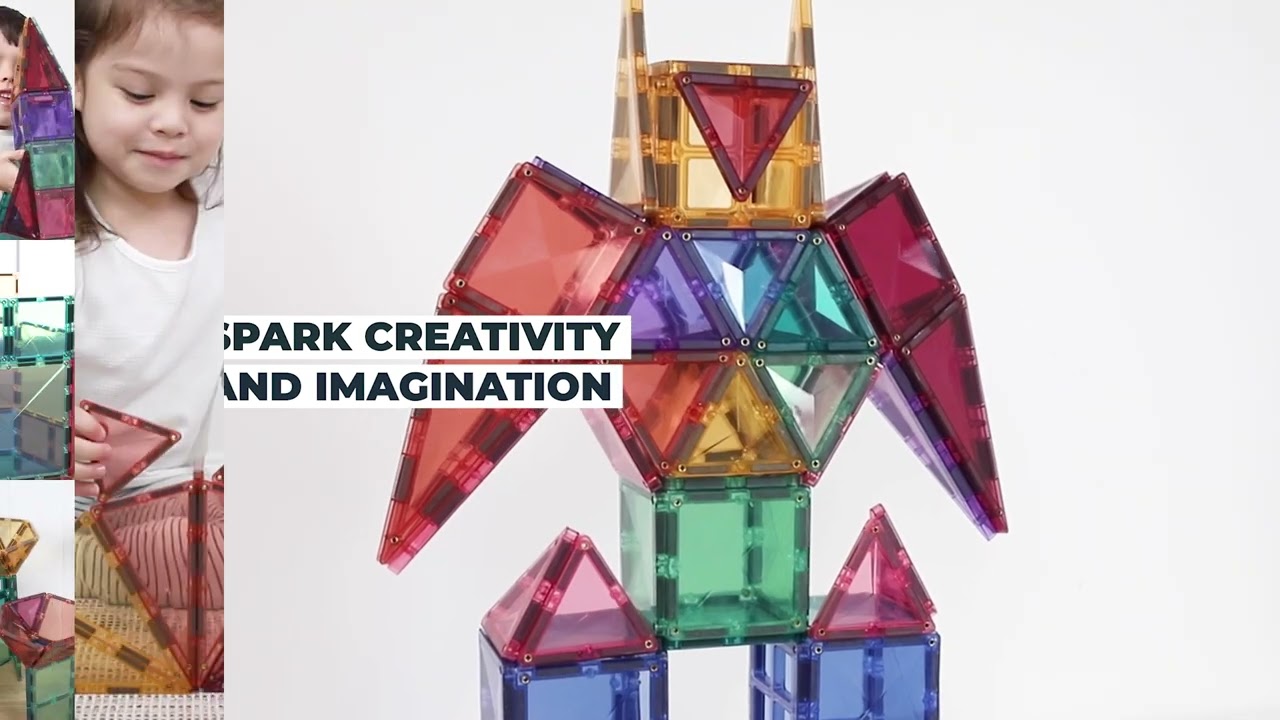 CONNETIX® Pastel Creative pack 120 magnetic tiles