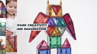 Connetix Pastel Creative Pack 120 Magnetic Tiles