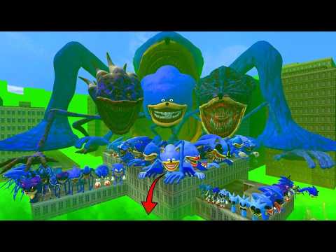 BIG CITY TOXIC ALL SHIN SONIC TAPES EXE AND SEA EATER SONIC FAMILY SPARTAN KICKING in Garry's Mod