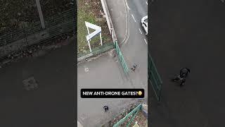 Quick, close the anti-drone gates! 👀🚁 #funny #viral #drones #publicfilming