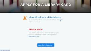 How to apply for a card & eCard