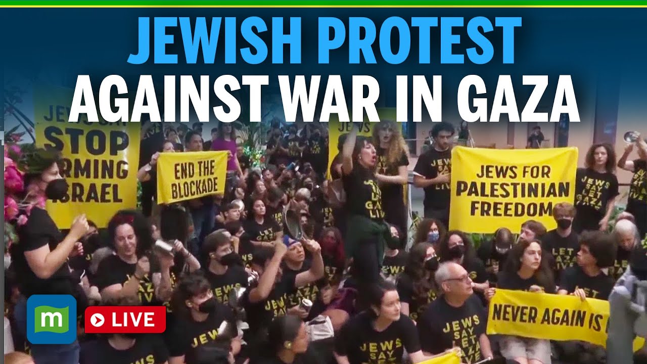 LIVE: Protest against war in Gaza by Jewish Voice for Peace in New York City | USA | N18G