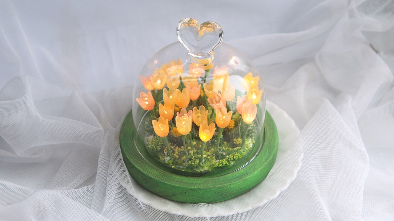 (sub)😳💖 불 켜자마자 감탄..! 꽃송이 가득한 무드등 만들었어요