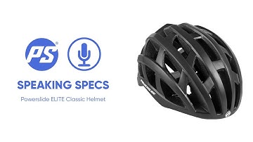 Powerslide Elite Classic Black Helmet - Speaking Specs