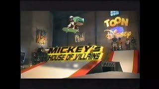 Toon Disney Double Feature Movie Show Opening- Mickeys House Of Villains