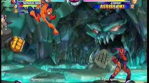 MvC2 Online (360): Brett (Cha/Spid/Tron) vs Das igloo (Jug/Ken/Cam) 23 .:11.18.09:.