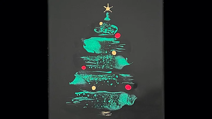 (467) Abstract Christmas Tree Swipe - Fluid Art Im...