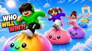 Only ONE Player Can Win This Squishy Race! 😱 Esoni | Lily | Maymay | Roblox | Brookhaven| ASMR TOWER