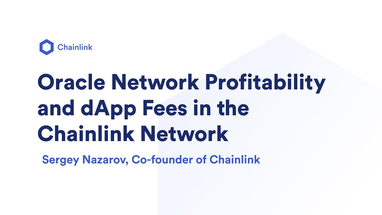 Oracle Network Profitability and dApp Fees in the Chainlink Network