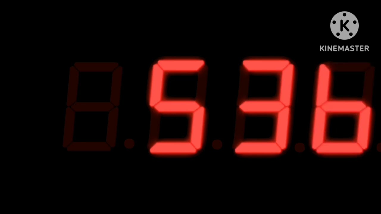 15 minutes timer (900) seconds countdown Red glow effect