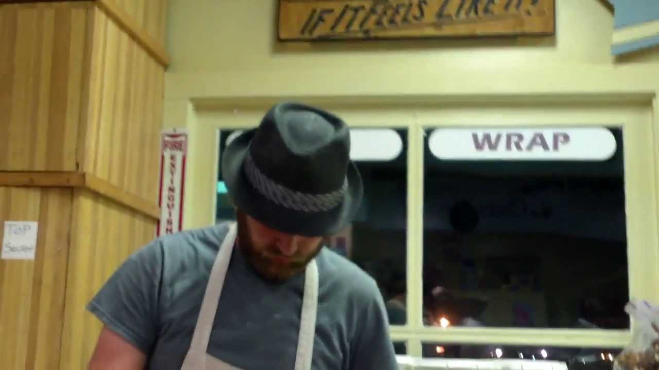 jonah video's the guy making taffy at Barefoot Landing YouTube
