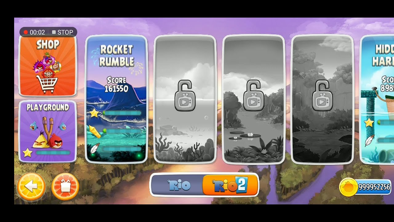 angry bird rio part 2 unlimated money - YouTube