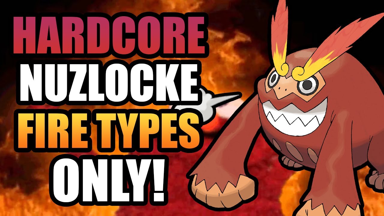 Pokemon White 2 Hardcore Nuzlocke - Fire Type Pokemon Only! (No items, No overleveling)
