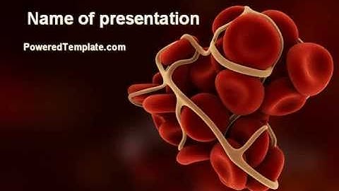 Blood Thrombus PowerPoint Template by PoweredTemplate.com