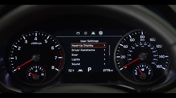 Vehicle & User Settings
