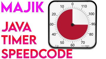 Majik Coding Speedcode Episode #1 - Simple Java Timer with Countdown