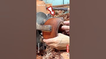 #diy Kỹ năng bậc thầy làm gỗ quý đỉnh cao, cách họ tiện hộp gỗ tròn #short