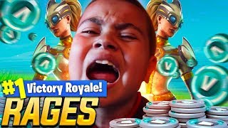 9 year old kid RAGES when he loses an *EXTREME* Wager! DROPPED 25 KILLS! NEW SKIN IS INSANE FORTNITE