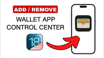 How To Add/Remove Wallet App To The Control Center On iPhone (iOS 18)
