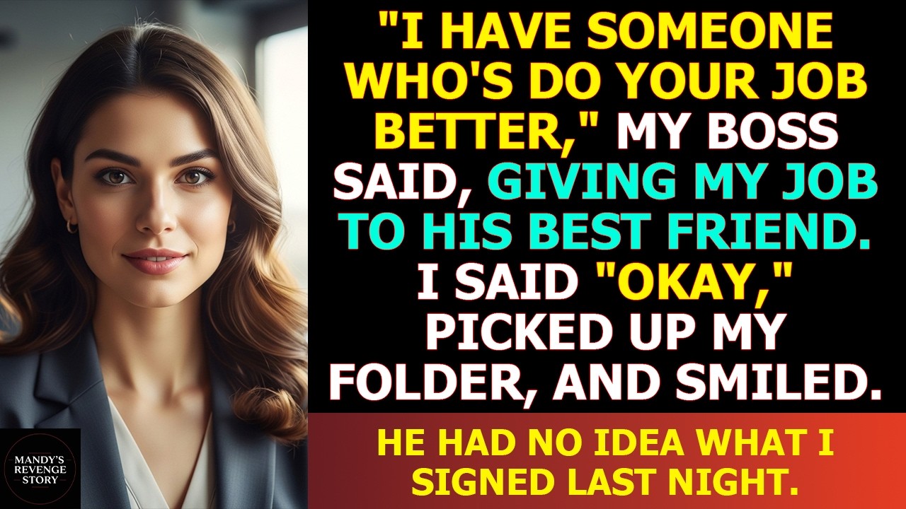 Boss Gave My Job To His Bestfriend—He Didn’t Know I Signed A Deal That Made Me A Major Shareholder