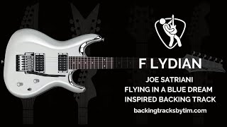 Joe Satriani Flying in a Blue Dream Inspired Rock Backing Track in F Lydian | 100 BPM