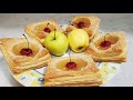Como hacer hojaldre y estos deliciosos pastelitos de manzana