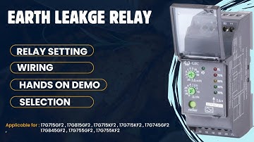 Learn GIC ELR(earth leakage relay) current setting , Wiring & Selection.