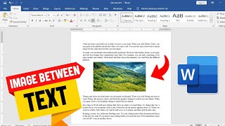 How to Insert Picture Between Text in MS Word | Image Placement Guide