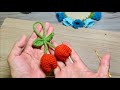 Crochet Tulip keychain beginner friendly,easy crochet tulip tutorial