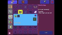 Terraria how to craft wing /ios and android devices