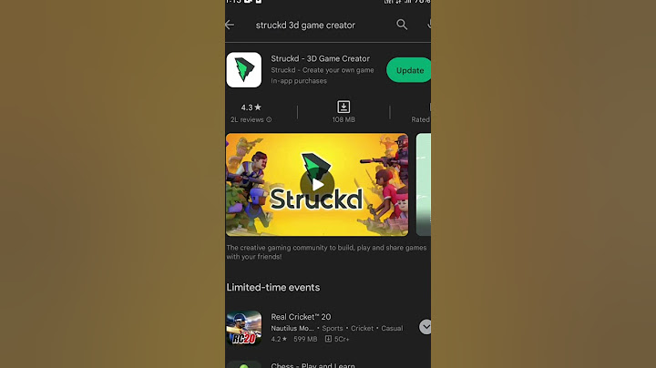 3 app for mobile and make your game😎#makegame #shorts #struckd