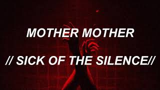 MOTHER MOTHER - SICK OF THE SILENCE // Sub. español
#Mothermother #sickofthesilence #español MOTHER MOTHER - SICK OF THE SILENCE // Sub. español