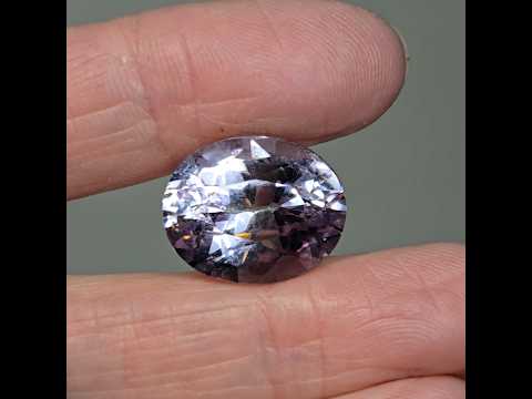 Фіолетовий камінь аметист ювелірна вставка 18,15 ct для створення прикрас натуральна, видео 1