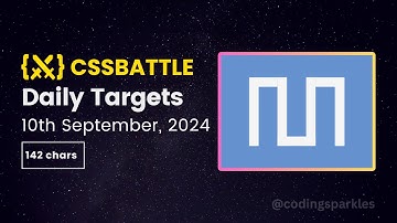 CSS Battle Daily Targets Solution | 10th September, 2024 | #html #css #cssbattle
